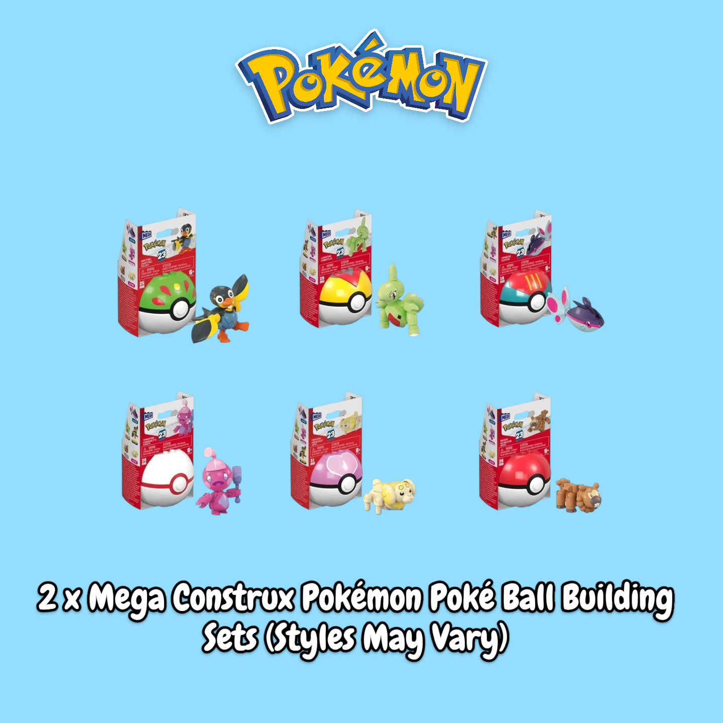 Mega Construx Pokemon 5 Item Bundle RRP £82.95