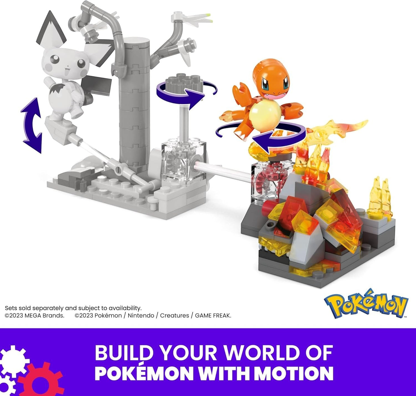 Mega Construx Pokémon Charmander's Fire-Type Spin