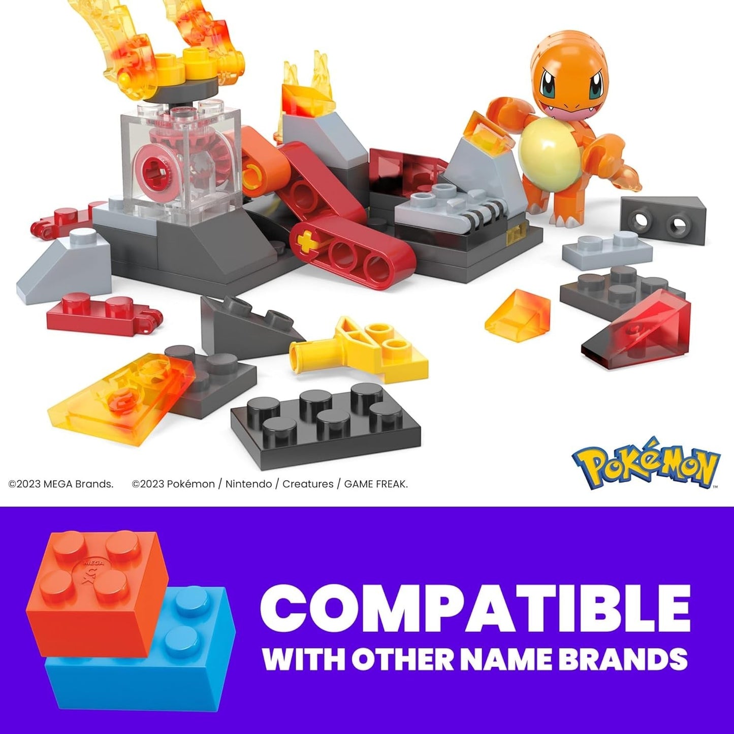 Mega Construx Pokémon Charmander's Fire-Type Spin