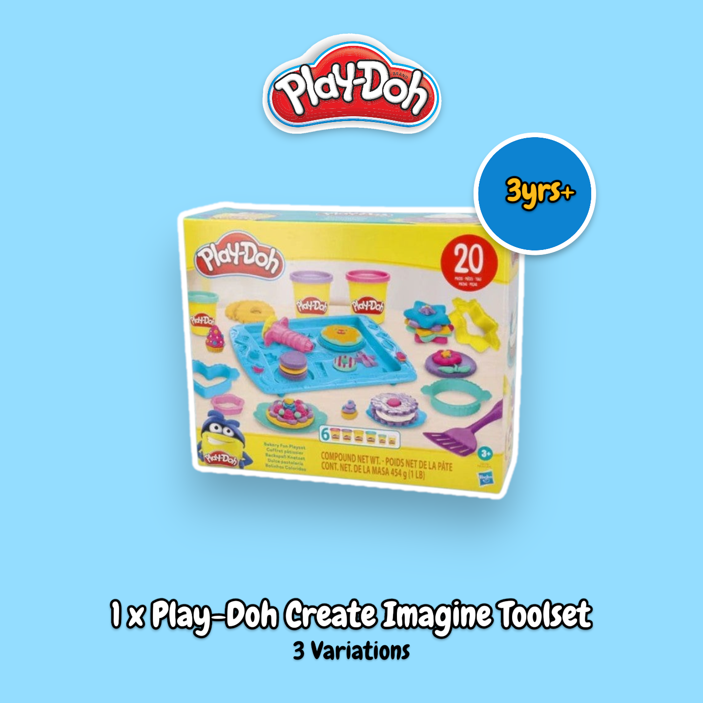 Play-Doh 5 Item Bundle Box inc. Playsets & Accessories RRP £53.95