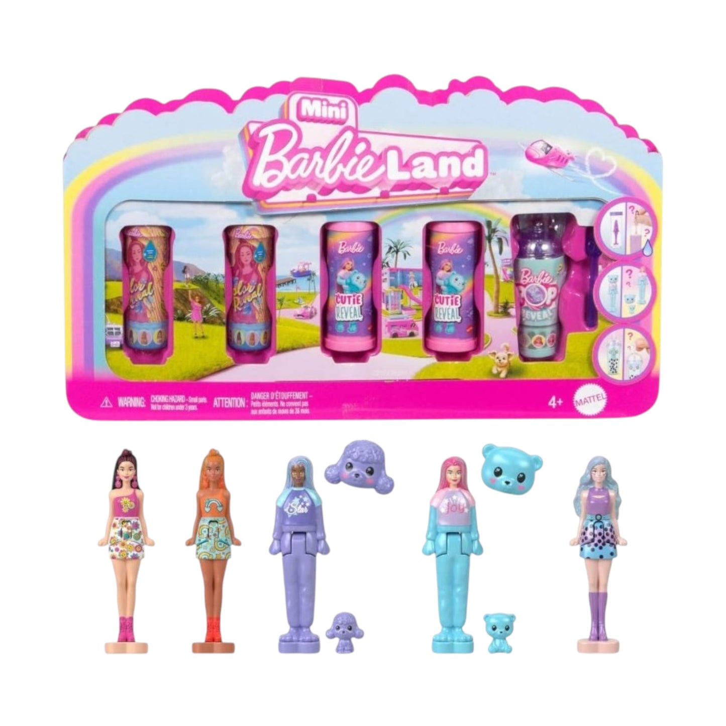 Barbie Mini Barbie Land 5-Pack Reveal Dolls