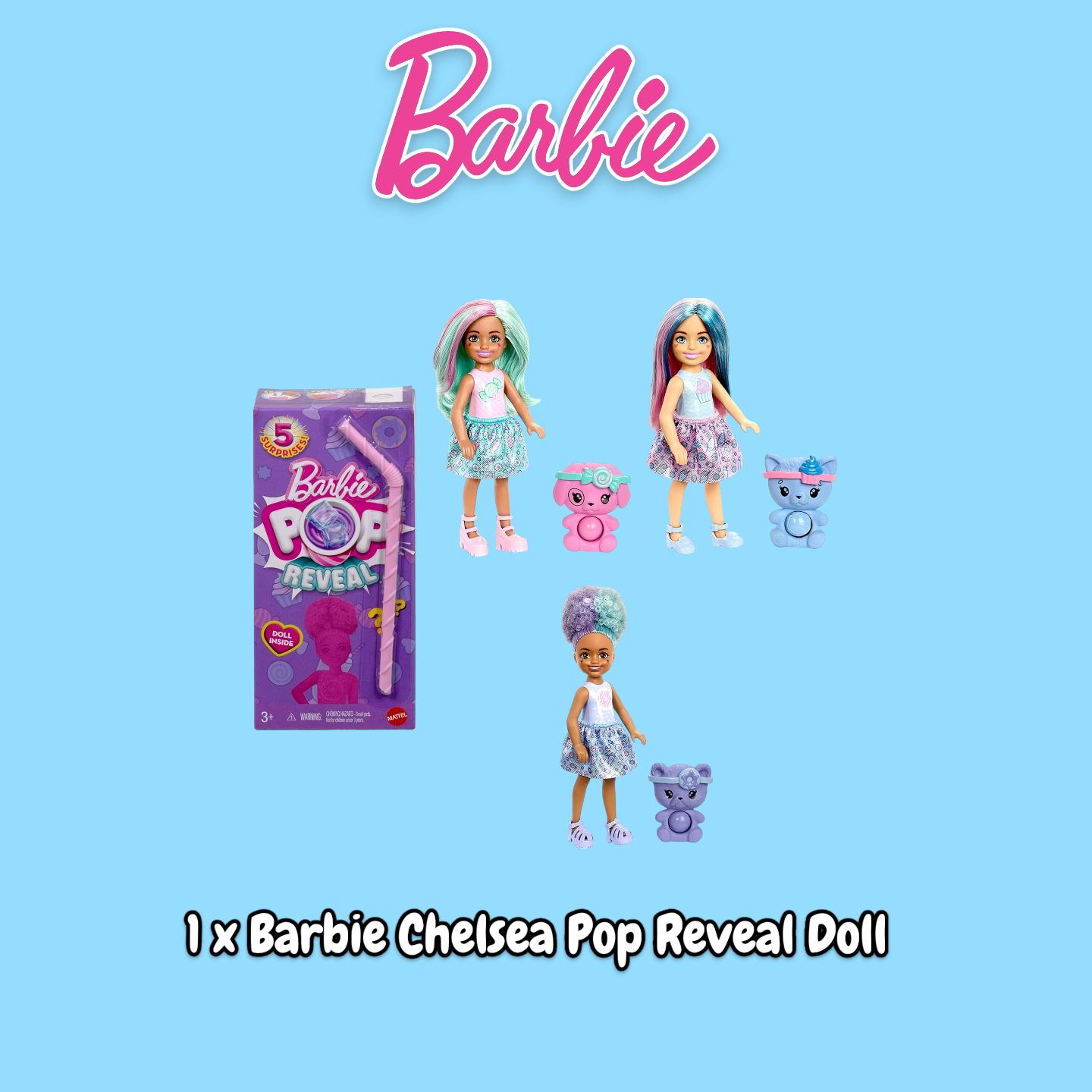 Barbie 5 Item Bundle inc Dolls, Playsets and Accessories RRP £83.95