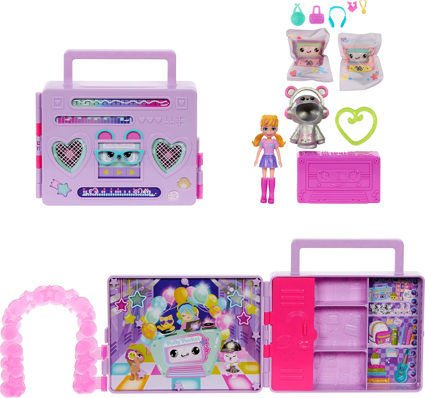 Polly Pocket Disco Dance Fashion Reveal Playser