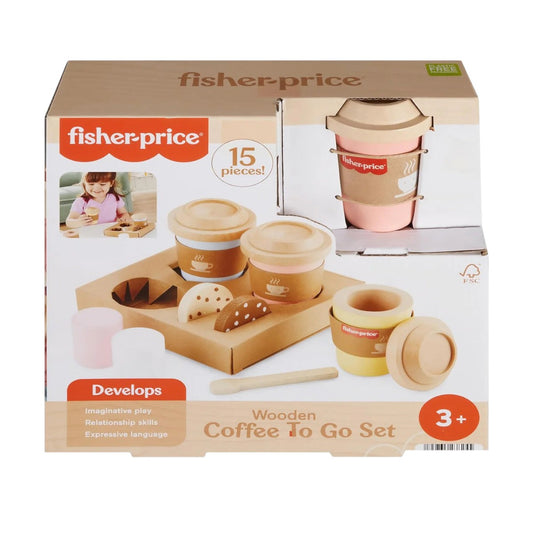Fisher Price Wooden Coffee To Go Set
