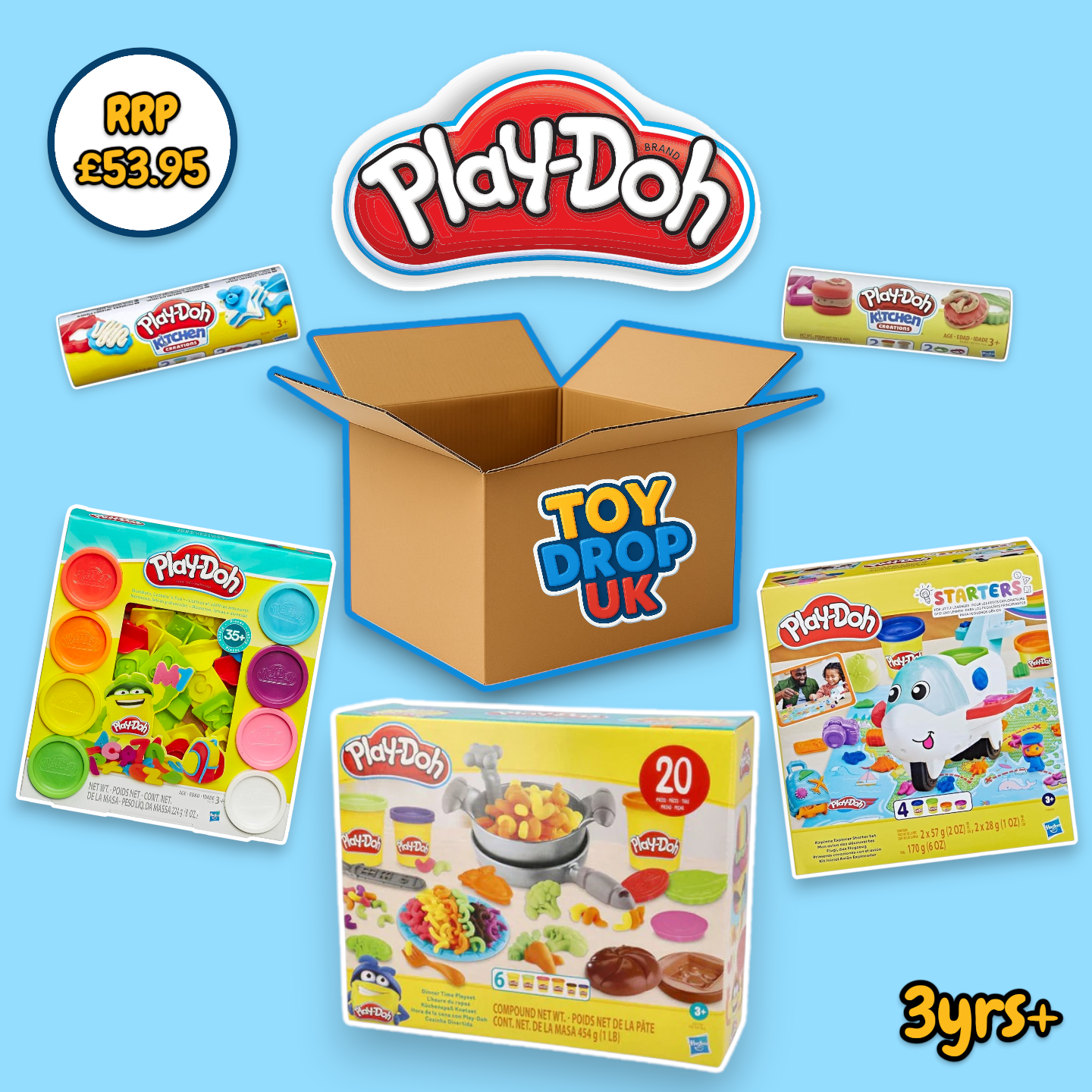 Play-Doh 5 Item Bundle Box inc. Playsets & Accessories RRP £53.95