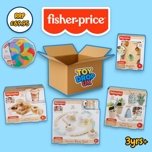 Fisher-Price Wooden 5 Item Bundle Box for 3yrs+ RRP £69.95