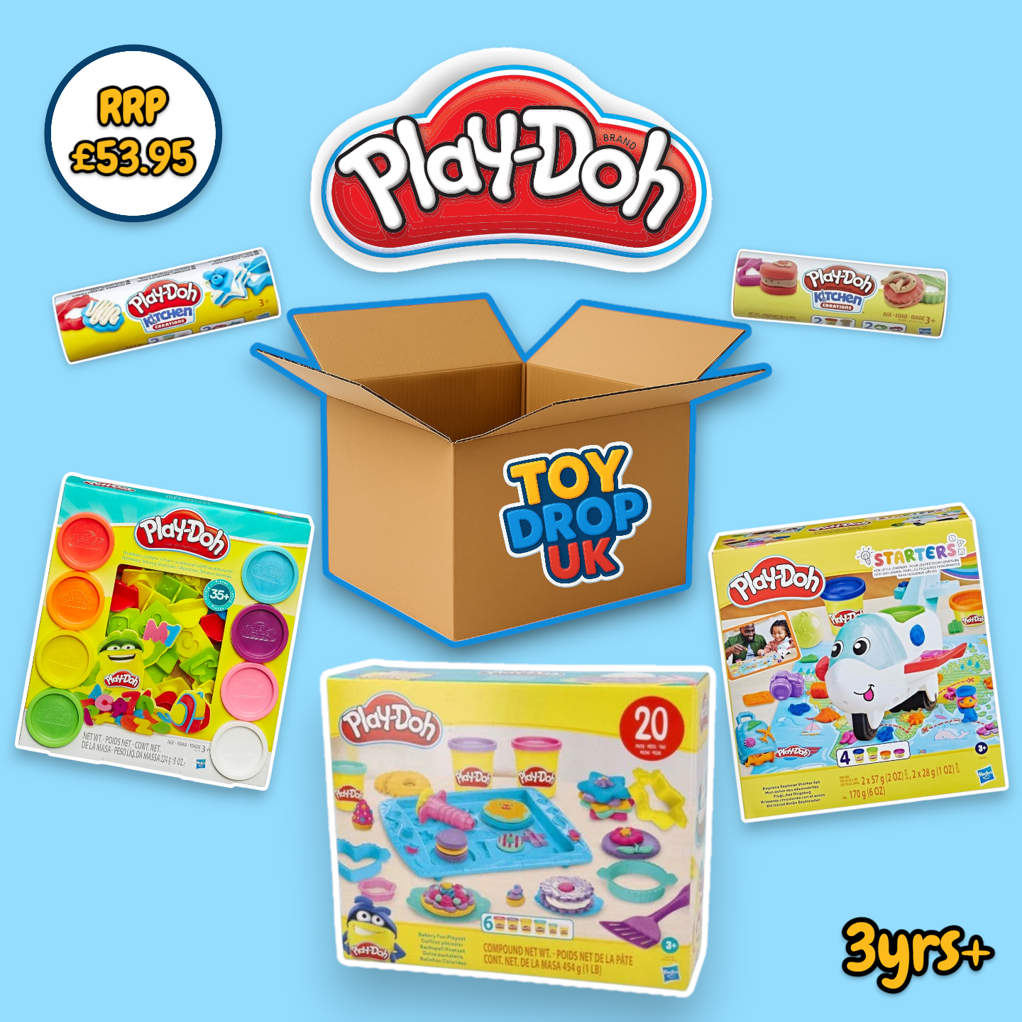 Play-Doh 5 Item Bundle Box inc. Playsets & Accessories RRP £53.95