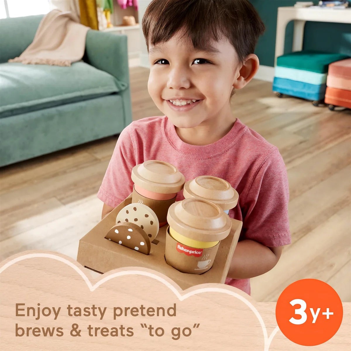 Fisher Price Wooden Coffee To Go Set