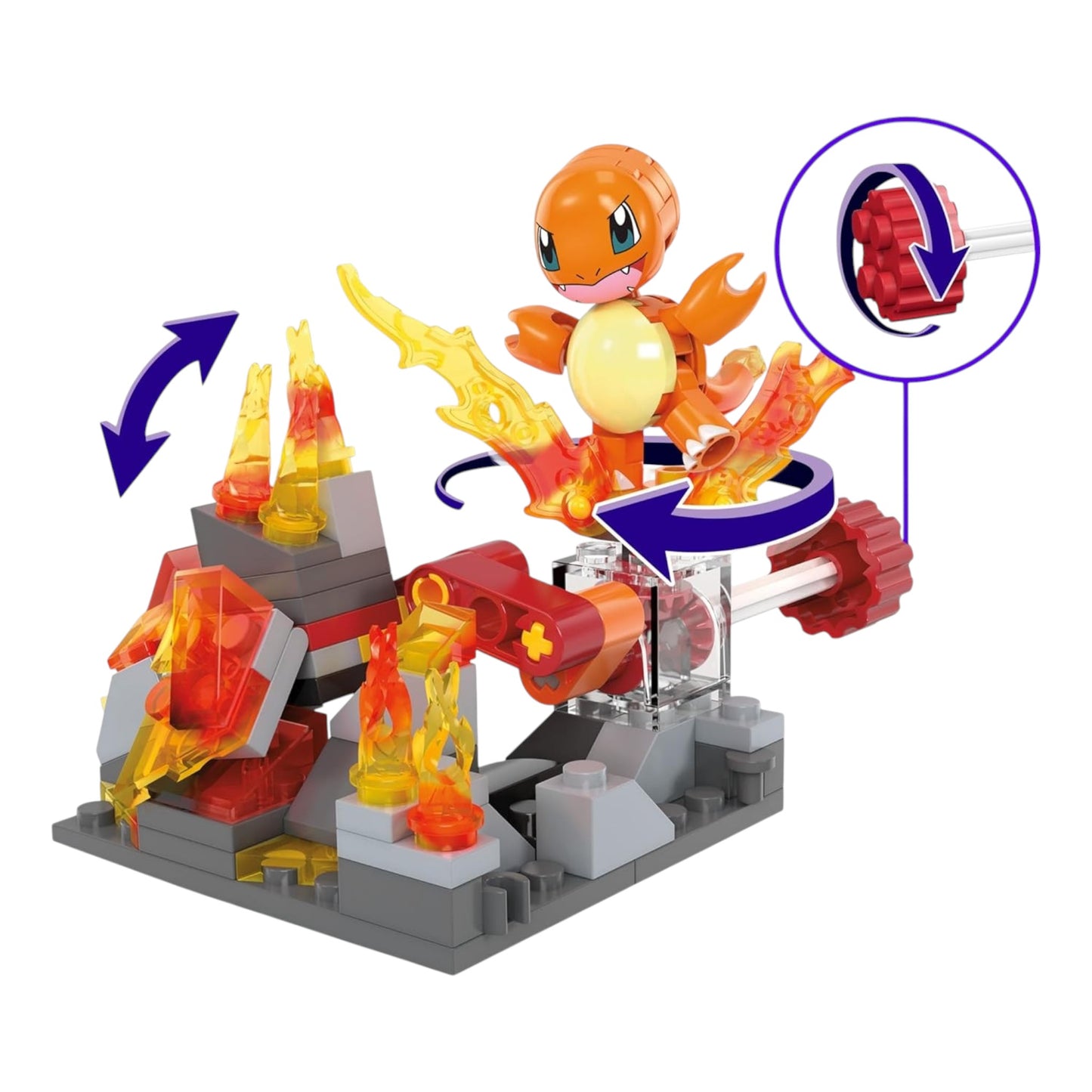 Mega Construx Pokémon Charmander's Fire-Type Spin